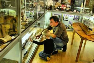 visiting the Military History Room