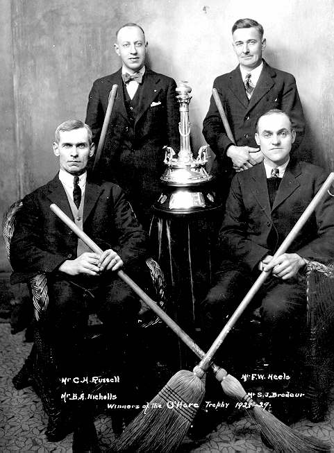 Winners of the 1928-29 O'Hare Trophy.