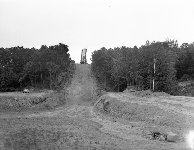 Aug 57 Building ski jump